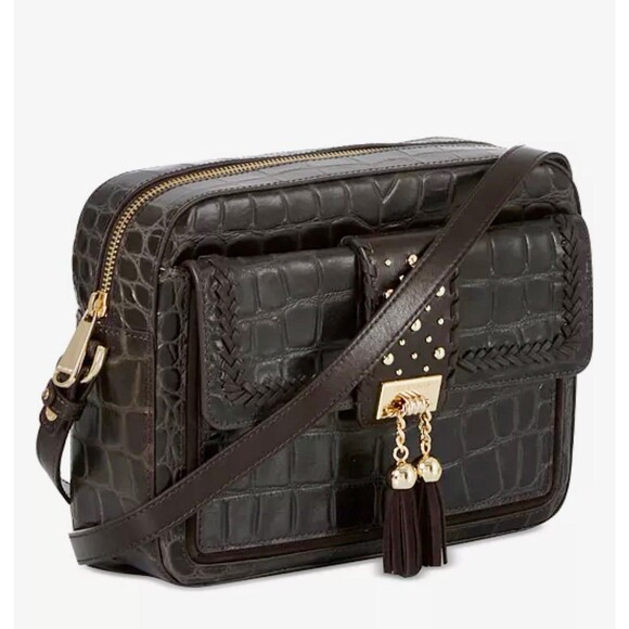 NWT Brahmin Cocoa Dalloway Shea Crossbody brown RETAIL $395 - Picture 3 of 17